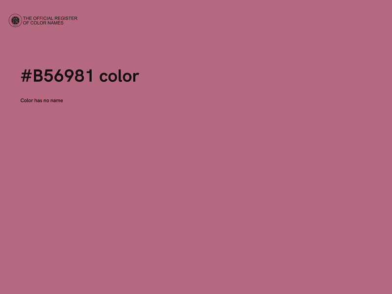 #B56981 color image