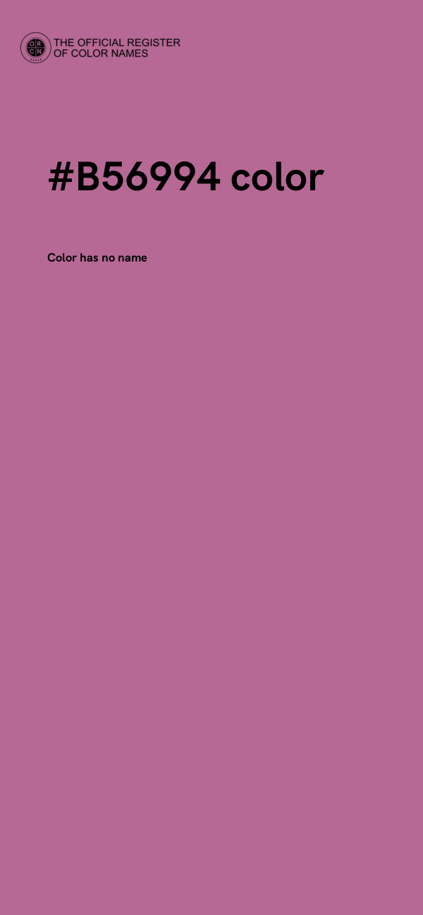 #B56994 color image