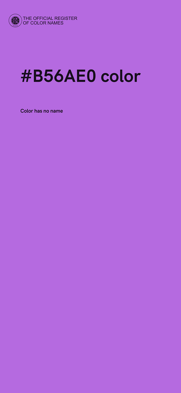 #B56AE0 color image