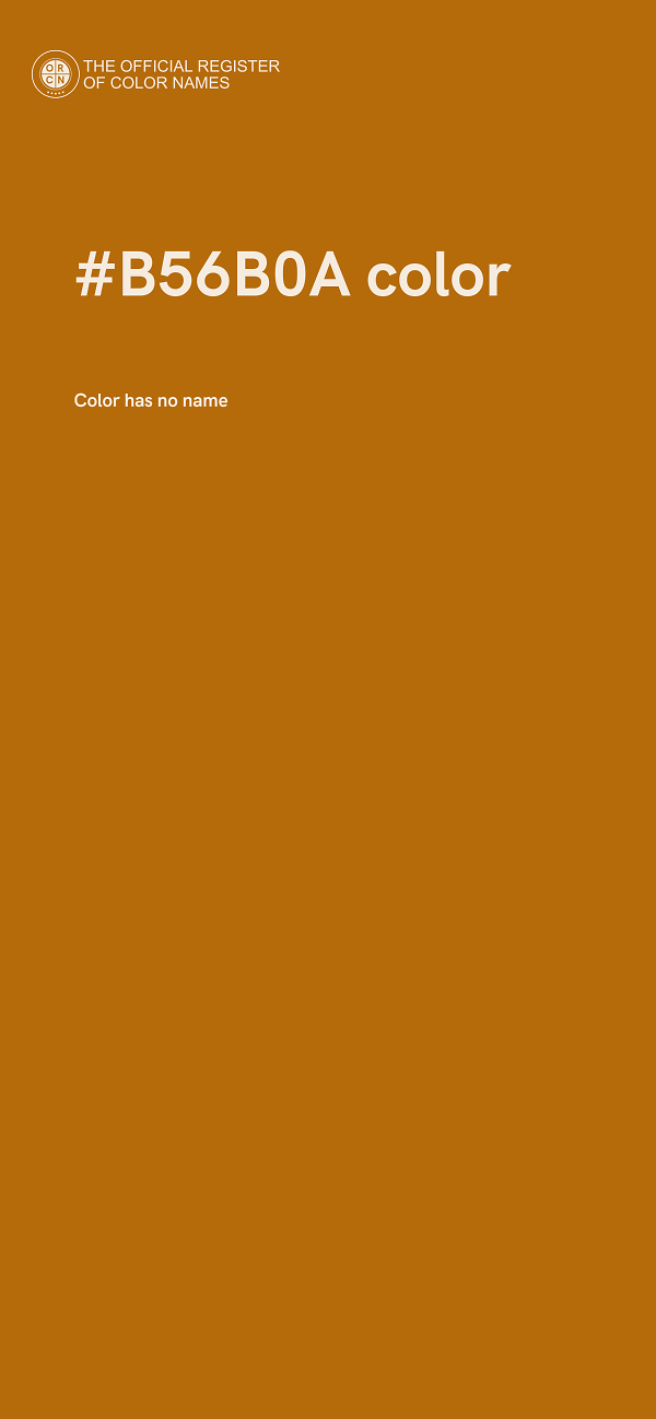 #B56B0A color image