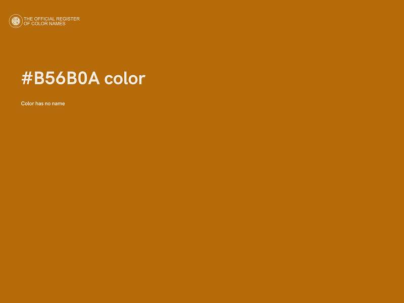 #B56B0A color image