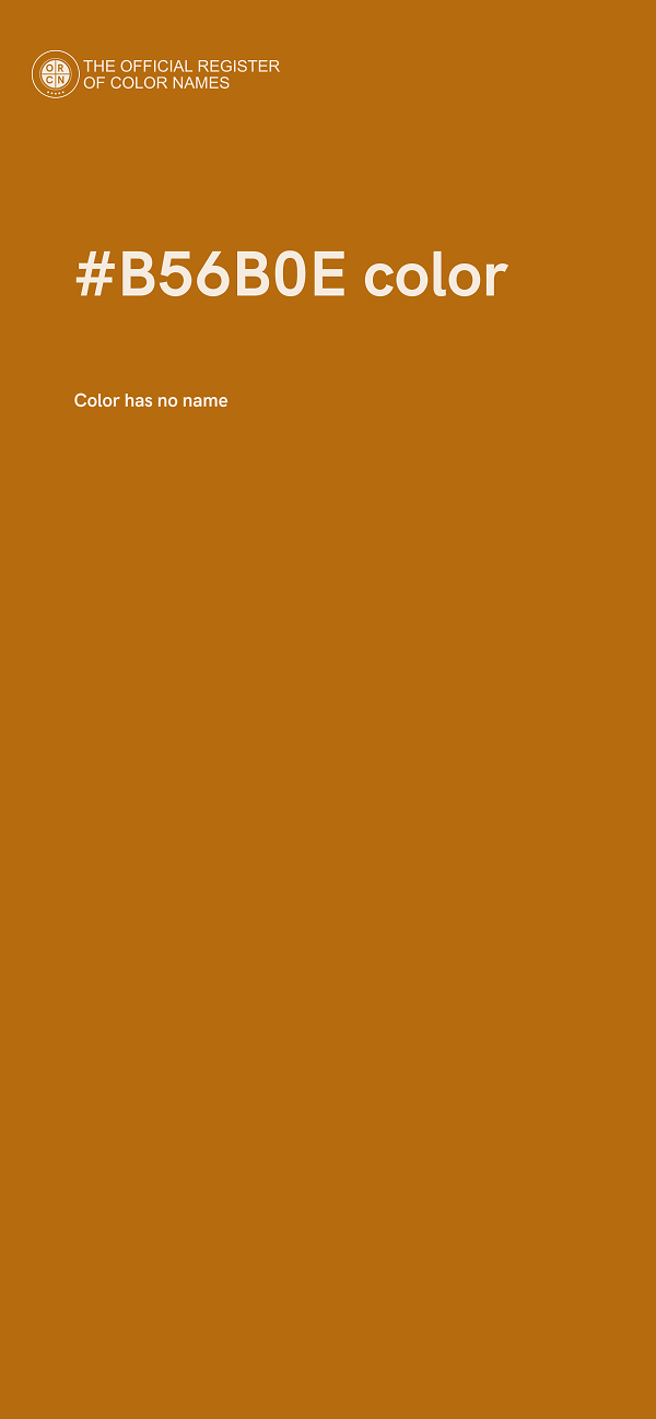 #B56B0E color image