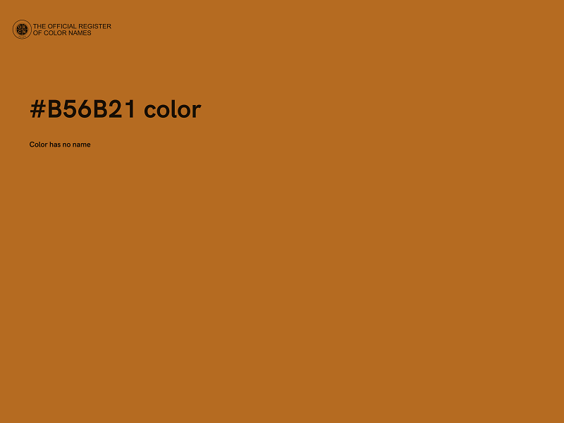 #B56B21 color image