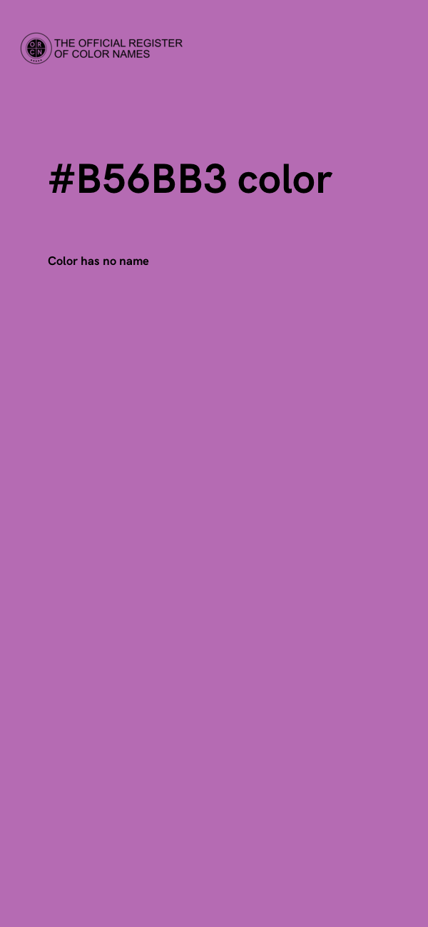 #B56BB3 color image