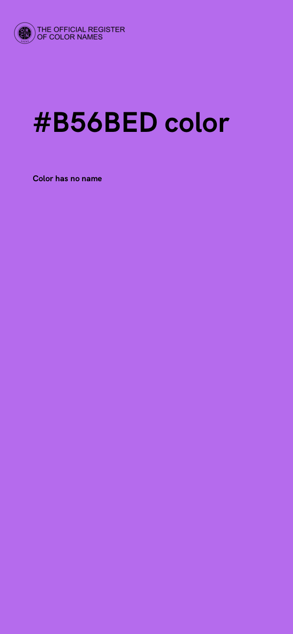 #B56BED color image