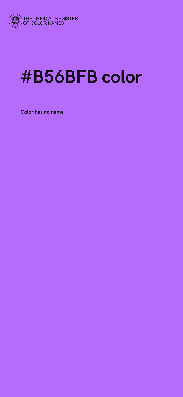 #B56BFB color image
