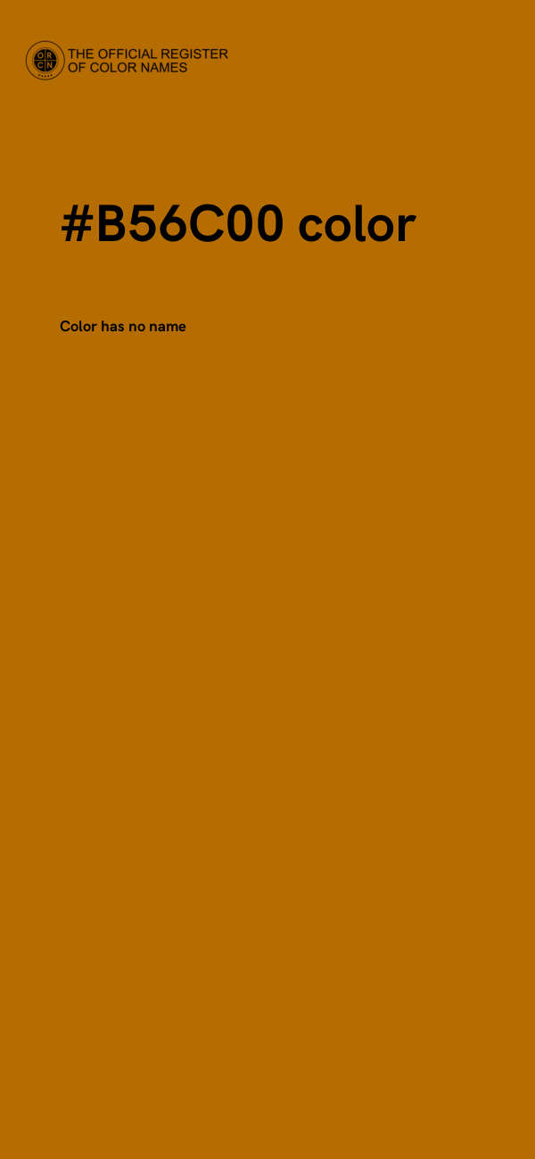 #B56C00 color image
