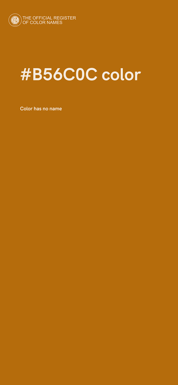#B56C0C color image