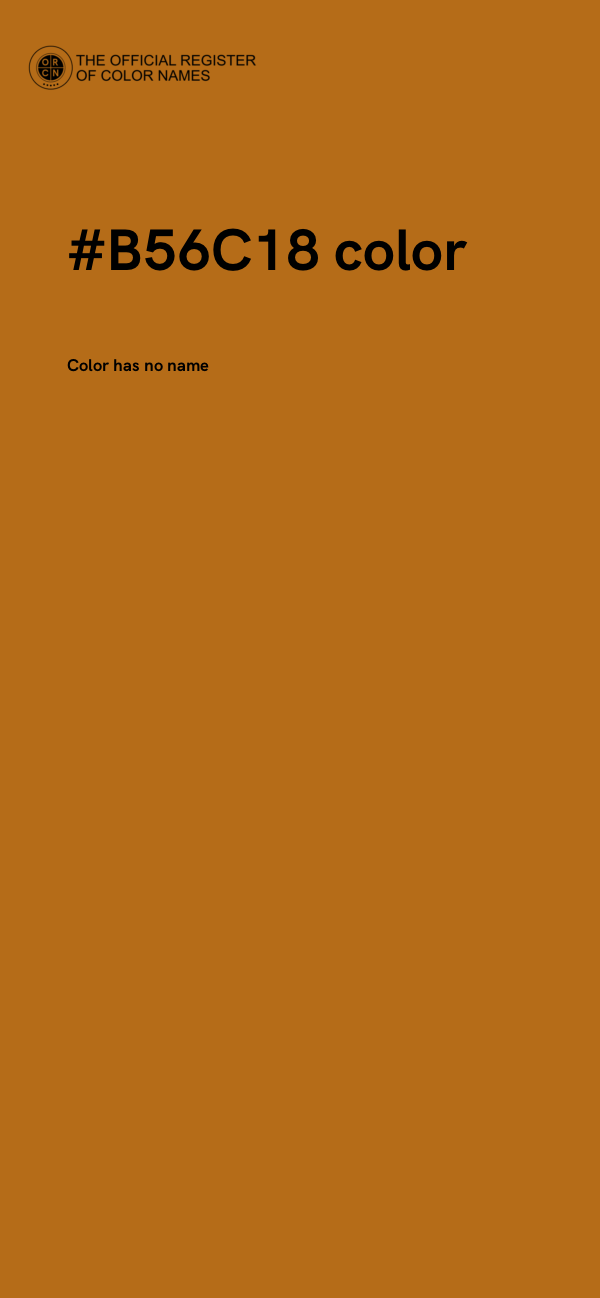 #B56C18 color image