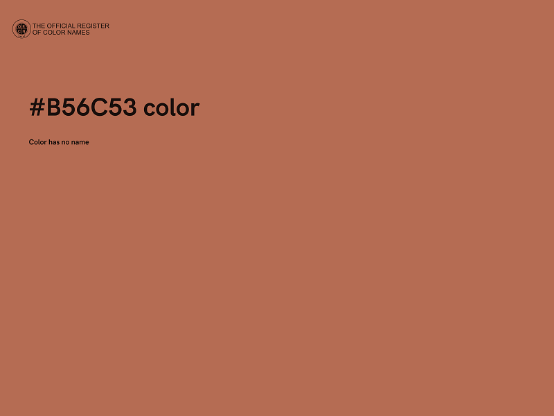 #B56C53 color image