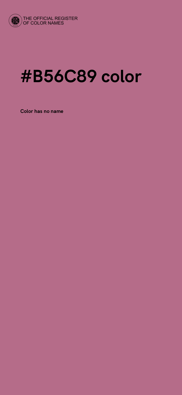 #B56C89 color image