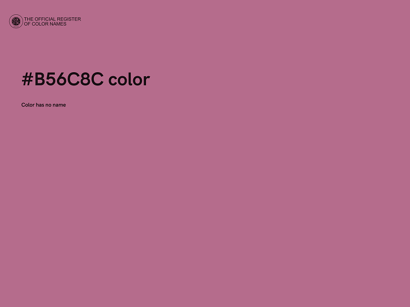 #B56C8C color image