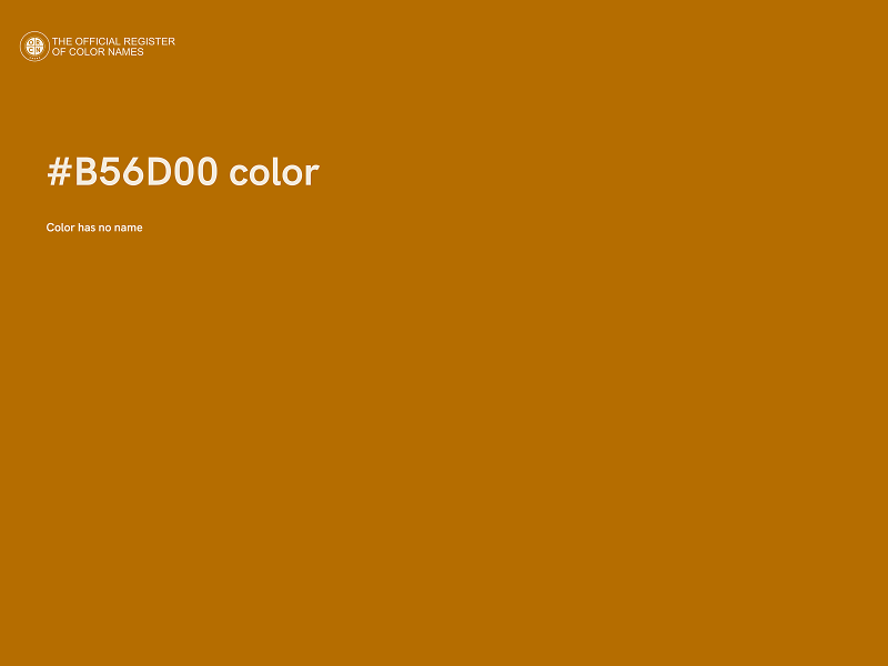 #B56D00 color image