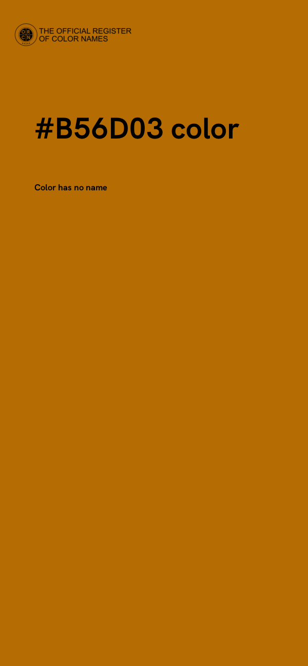 #B56D03 color image