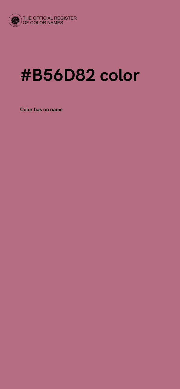 #B56D82 color image