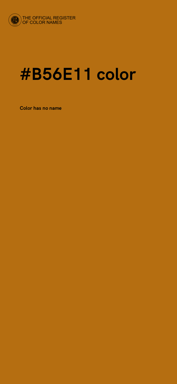 #B56E11 color image