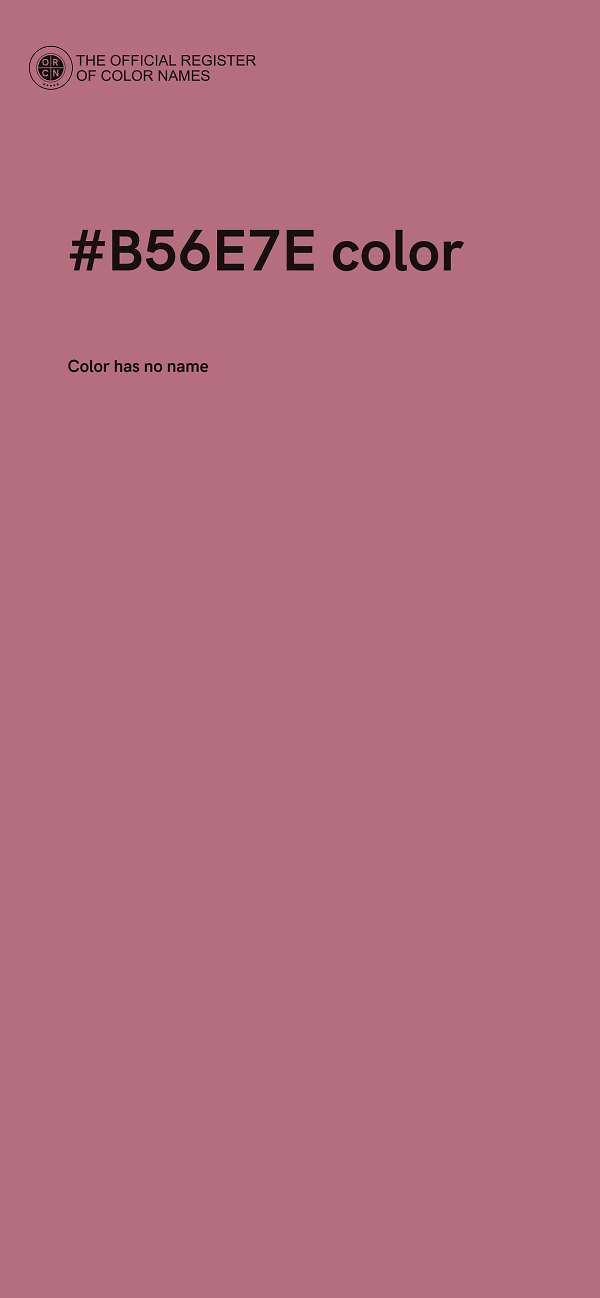 #B56E7E color image