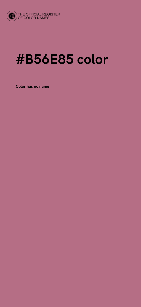 #B56E85 color image