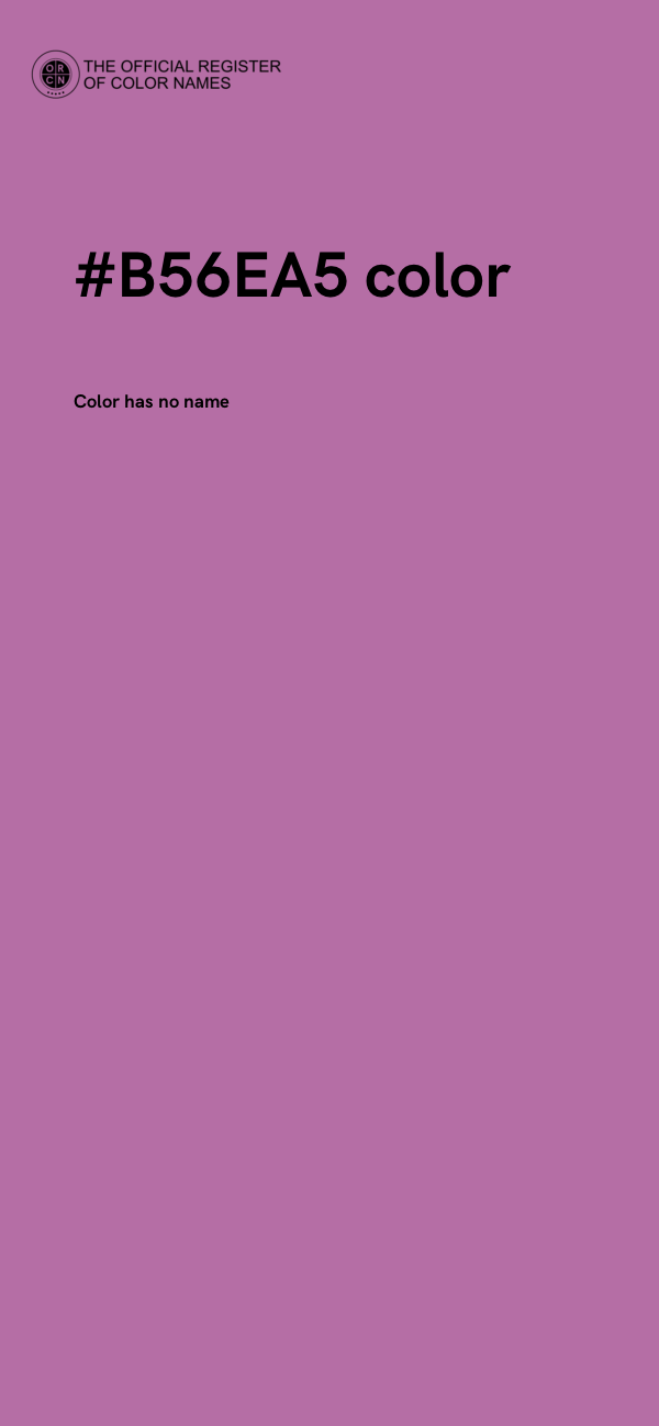 #B56EA5 color image