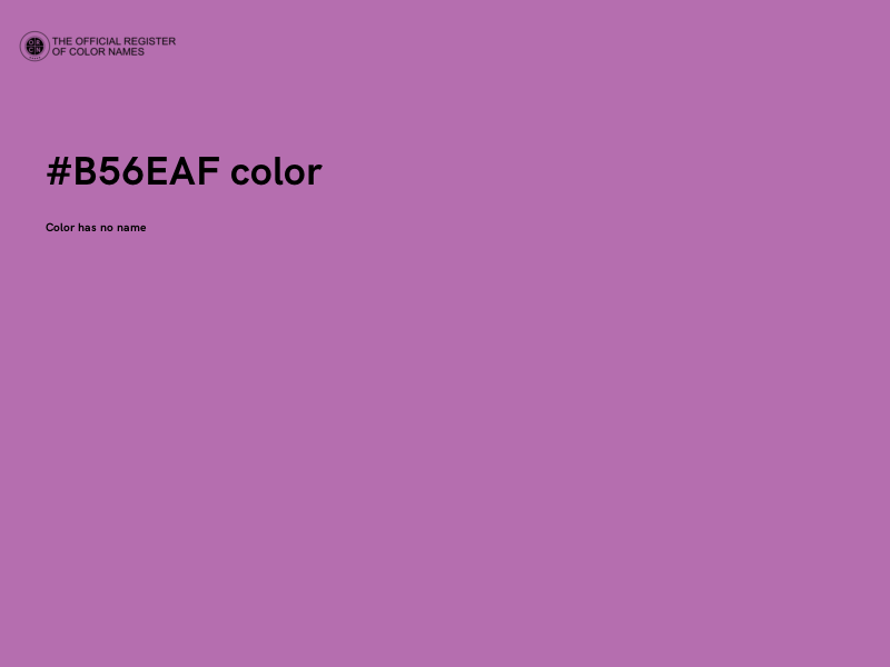 #B56EAF color image