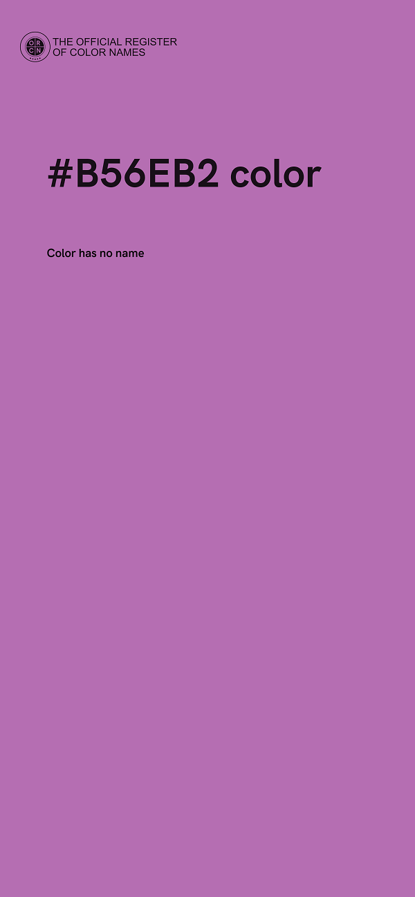 #B56EB2 color image
