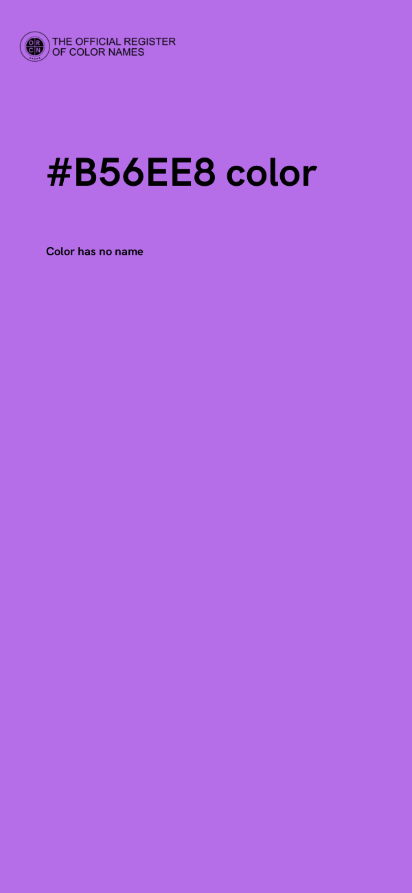 #B56EE8 color image