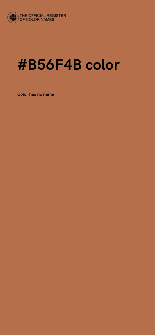 #B56F4B color image