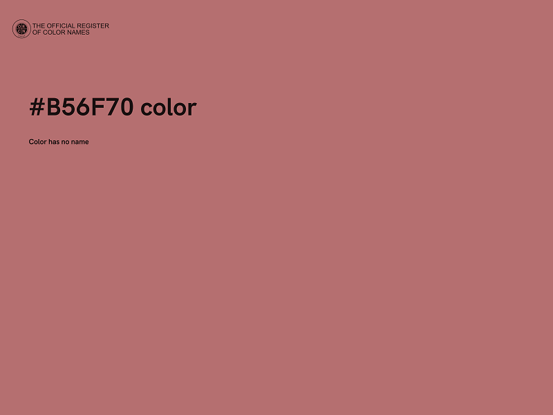 #B56F70 color image