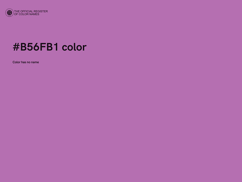 #B56FB1 color image