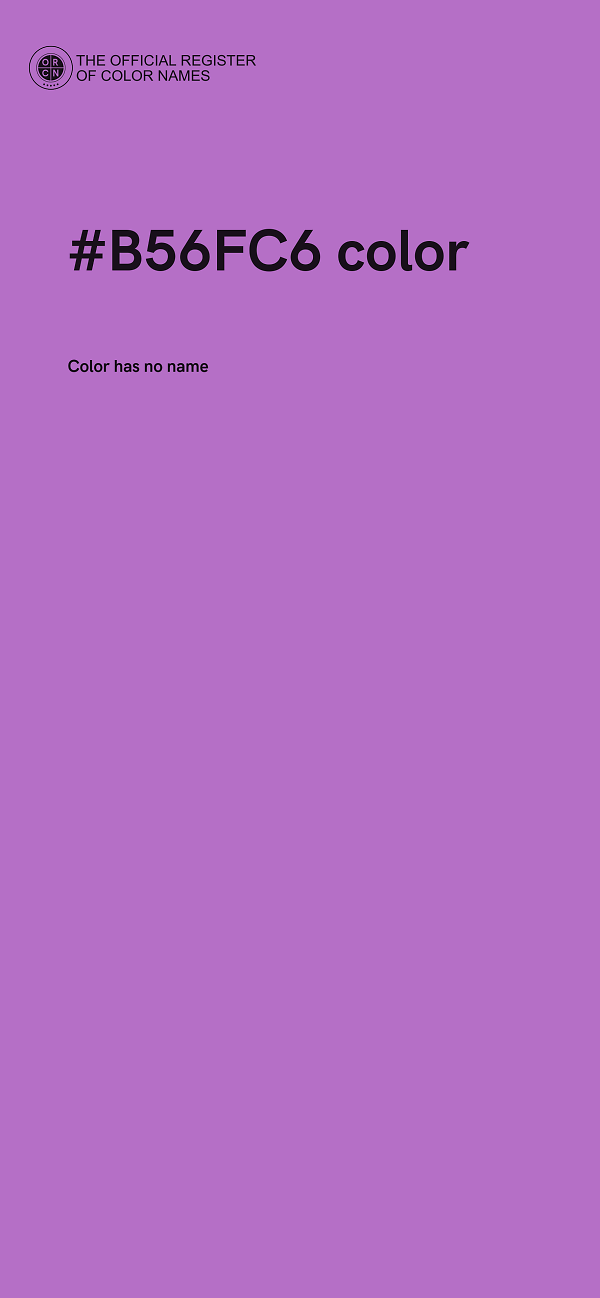 #B56FC6 color image