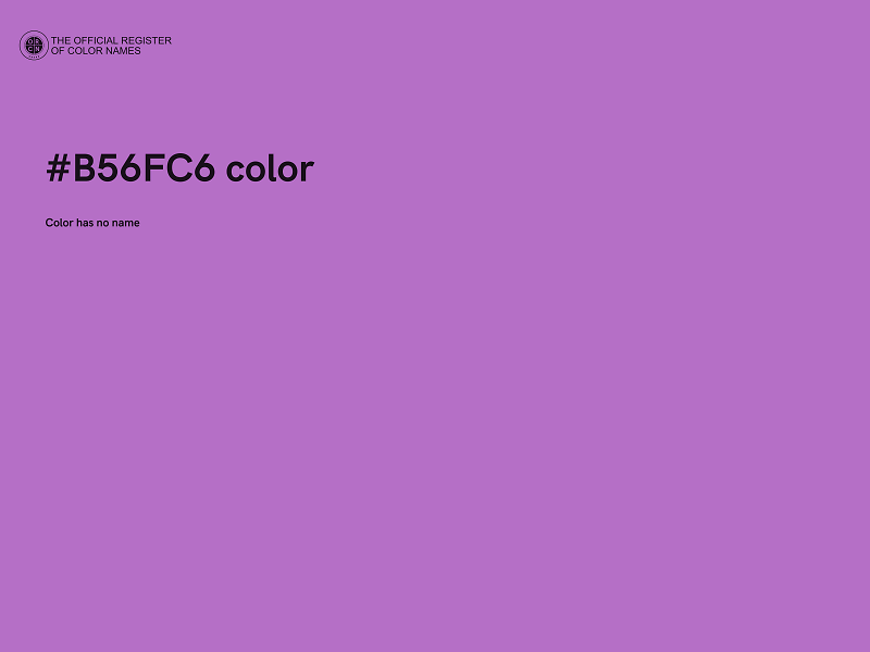 #B56FC6 color image