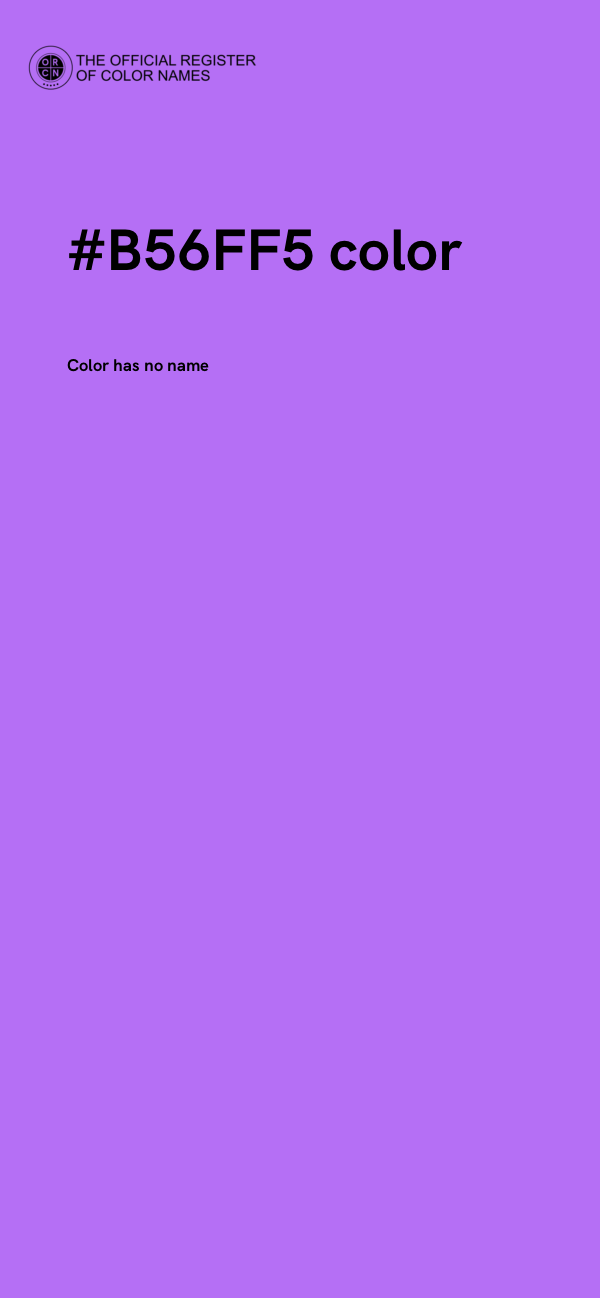 #B56FF5 color image