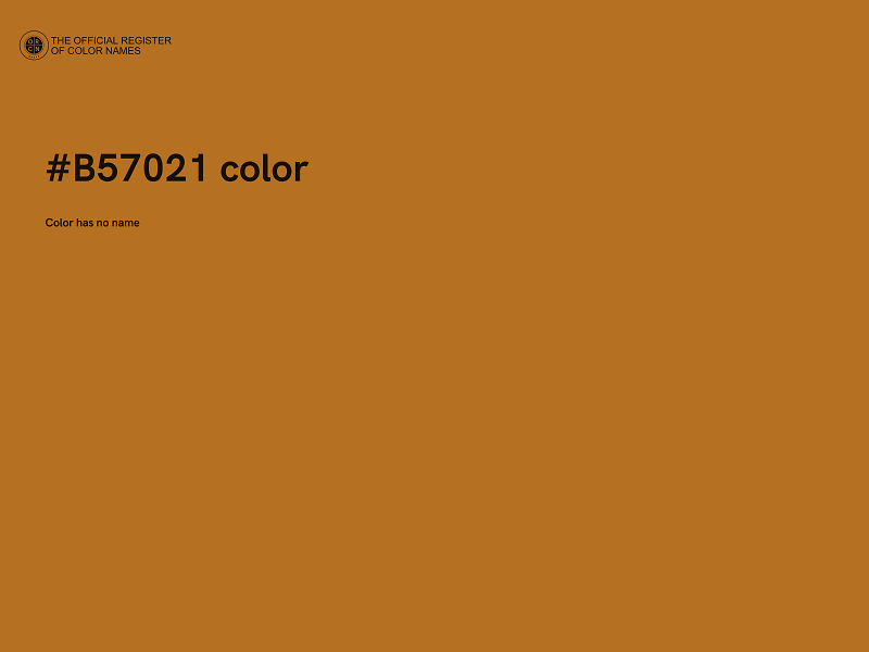 #B57021 color image