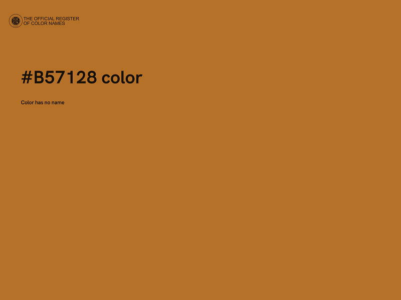 #B57128 color image