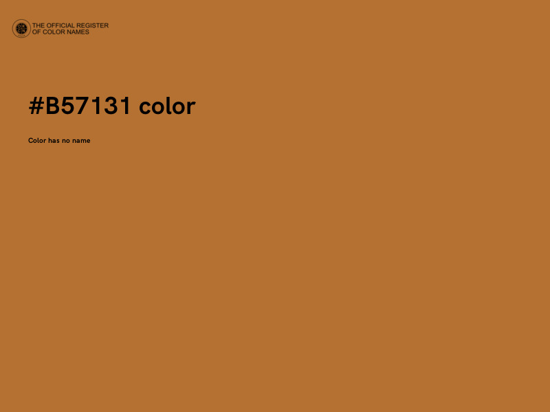#B57131 color image