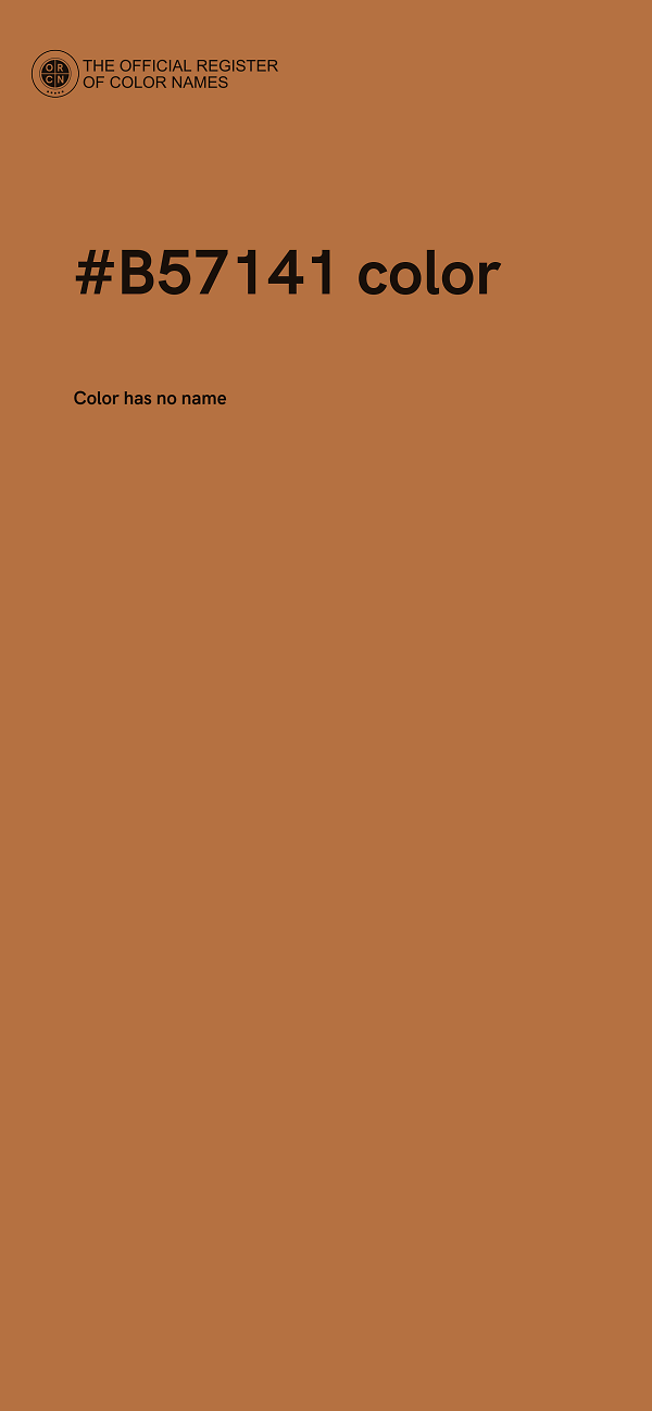 #B57141 color image
