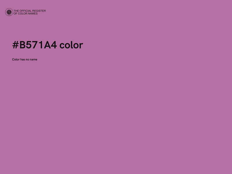 #B571A4 color image