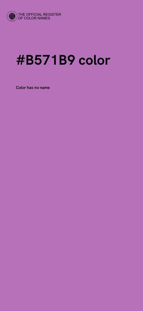 #B571B9 color image