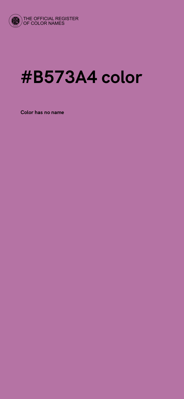 #B573A4 color image