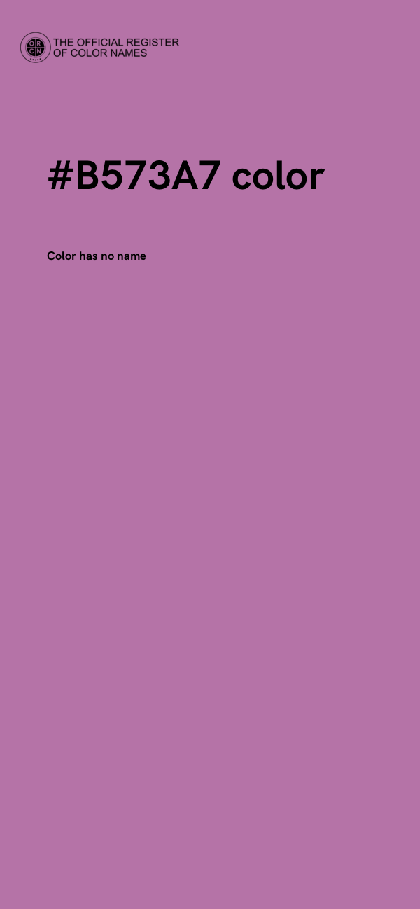 #B573A7 color image