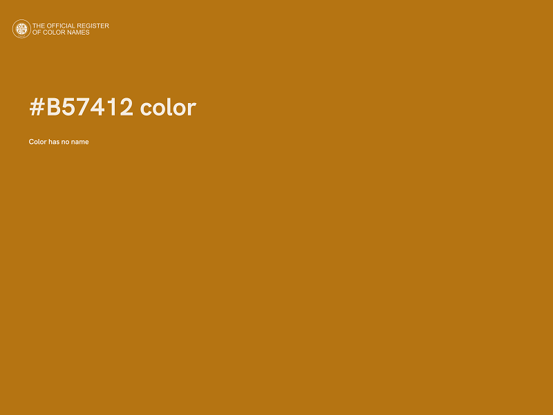 #B57412 color image