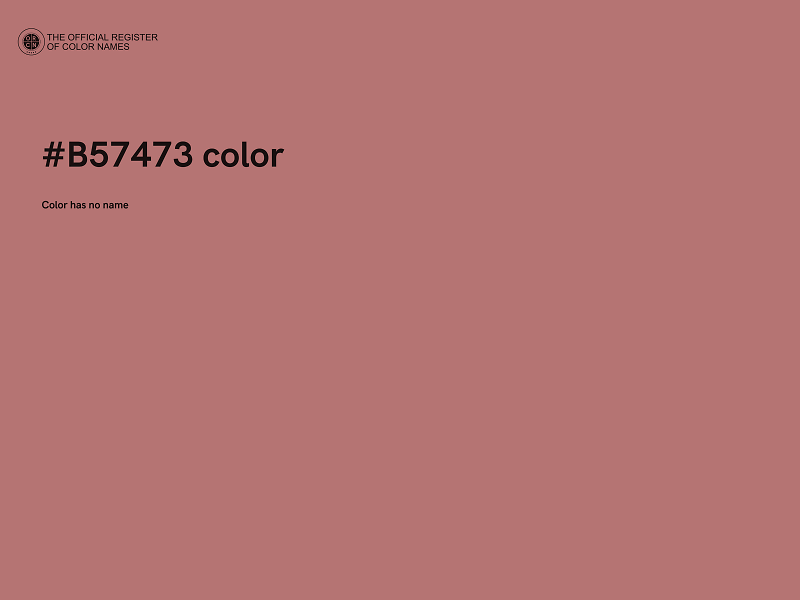 #B57473 color image