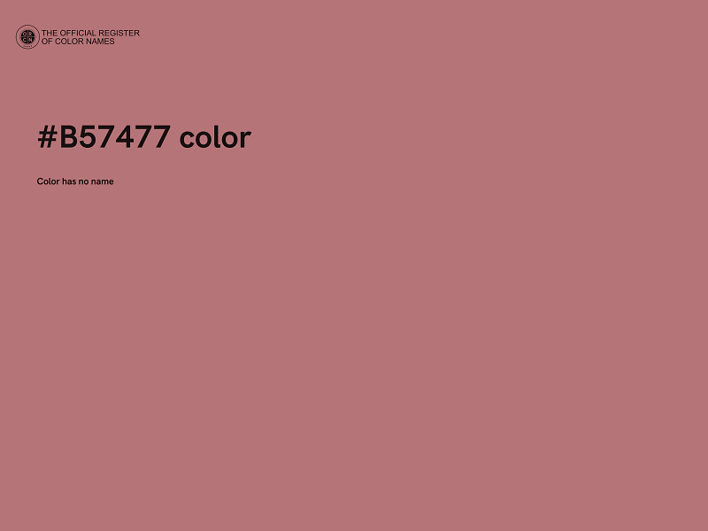 #B57477 color image