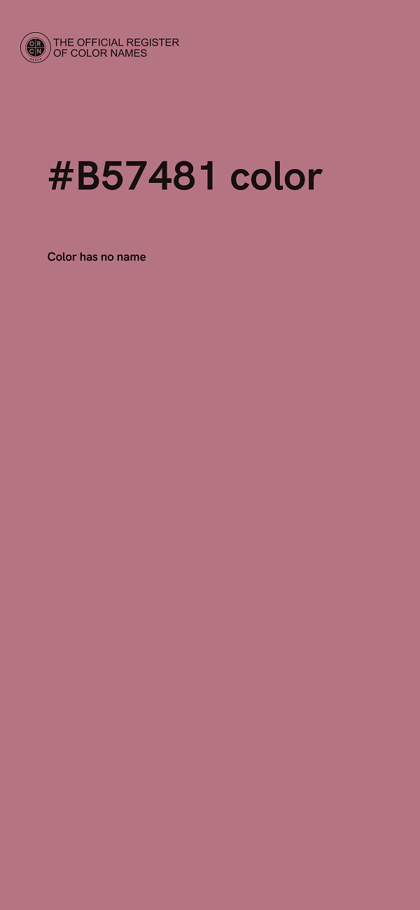 #B57481 color image