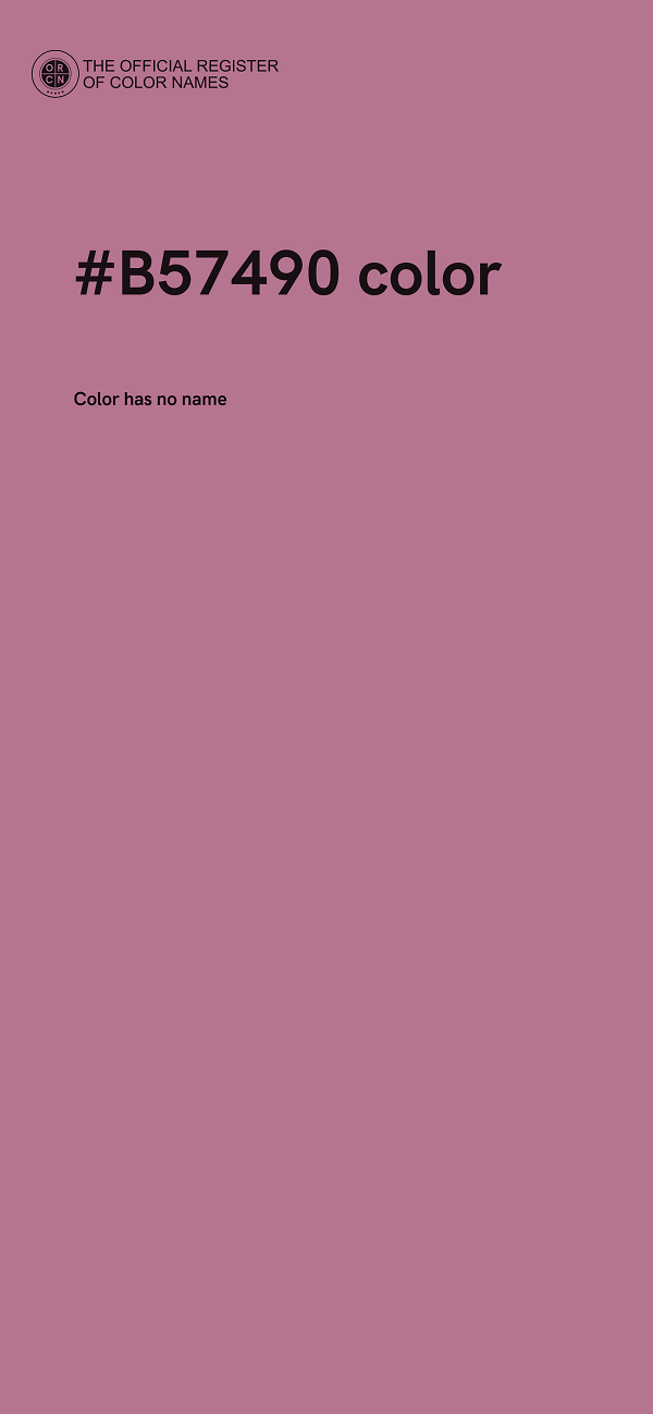#B57490 color image