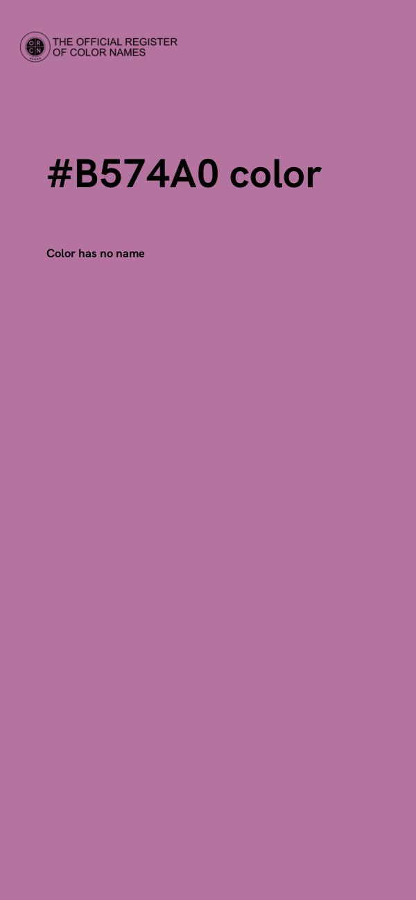 #B574A0 color image