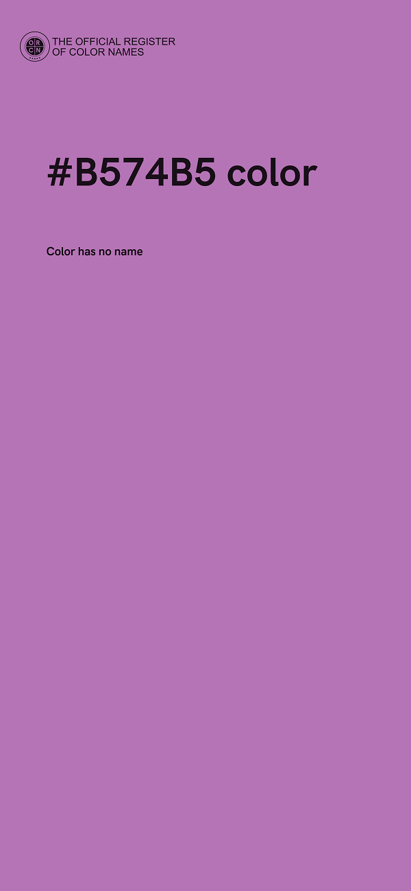 #B574B5 color image