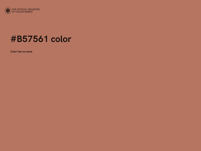 #B57561 color image