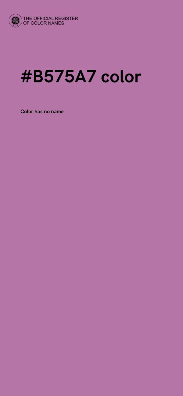 #B575A7 color image