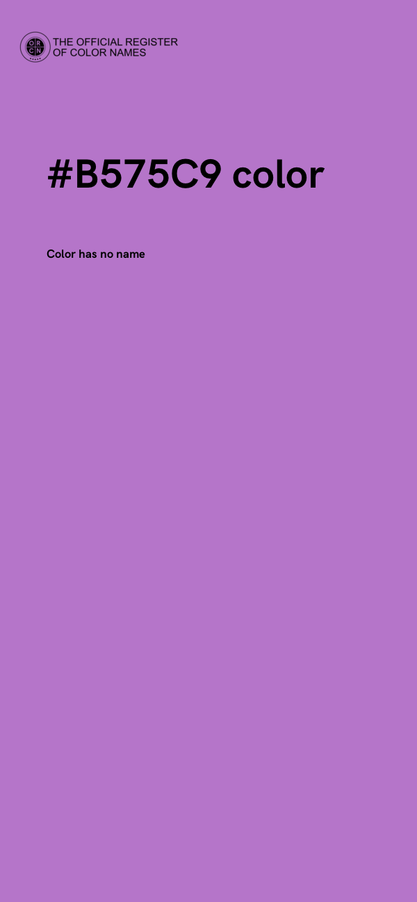 #B575C9 color image